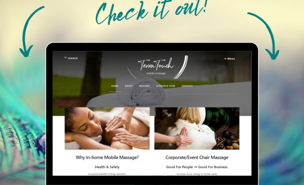 terratouch mobile massage wordpress website design by dixiedev