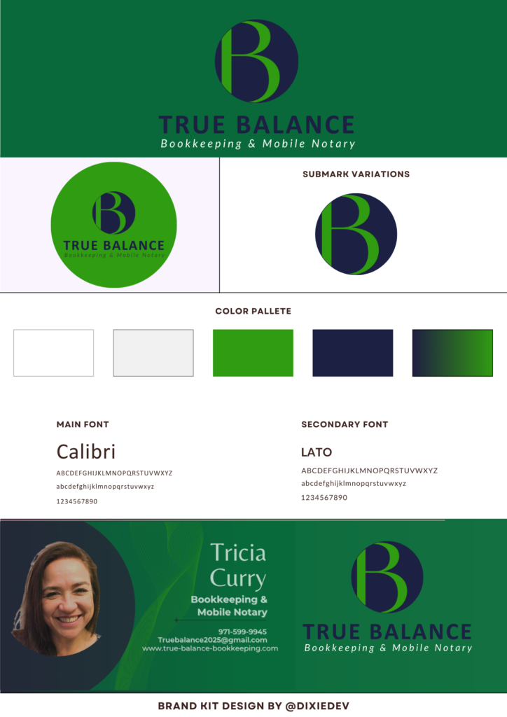 bookkeeping brand kit ideas